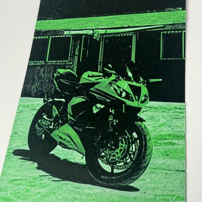 Mô hình Kawasaki ZX6R phong cách hue forge
