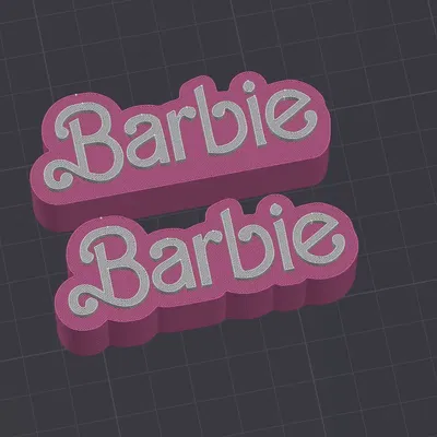 Trang trí bàn làm việc Barbie với biển tên cá nhân hóa