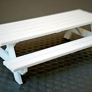 Bàn picnic tỉ lệ 1/12 cho mô hình thu nhỏ