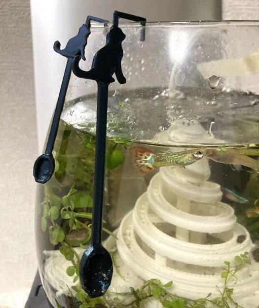 Muỗng cho mèo - dụng cụ cho cá ăn - Image 1