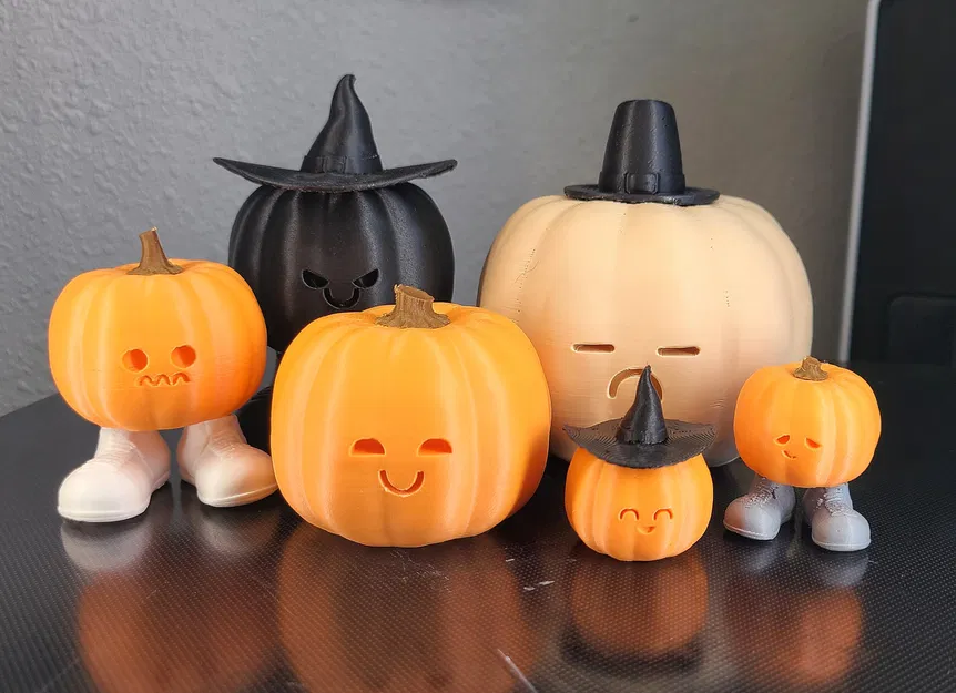 Nhân vật bí ngô dễ thương với nhiều biểu cảm khác nhau - Image 3