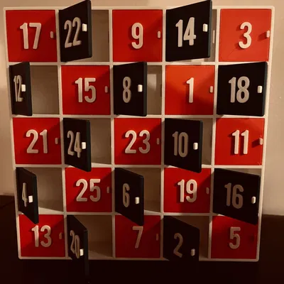 Lịch Giáng Sinh với thiết kế đơn giản từ Tinkercad