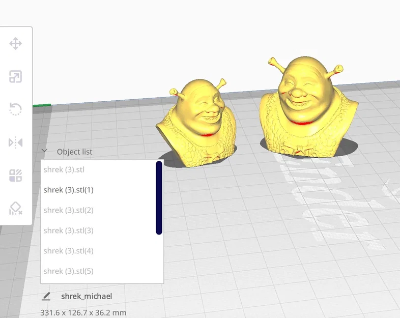 Nhân vật Shrek dễ thương cho máy in 3D - Image 1