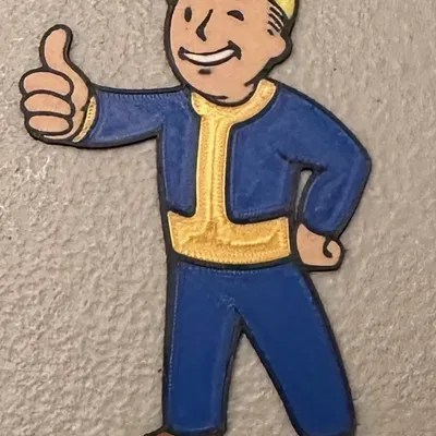 Nam châm Vault Boy nhiều màu sắc từ Fallout