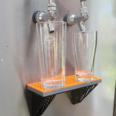 Khay nhỏ giọt bia gắn tường cho vòi bia