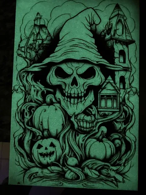 Đầu lâu ma quái in 3D từ HueForge - Image 2