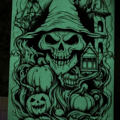 Đầu lâu ma quái in 3D từ HueForge