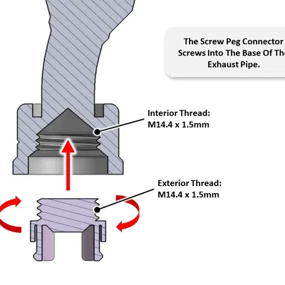 Bộ ống xả nâng cấp cho thùng máy Qube 500