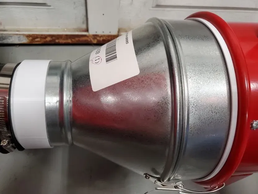 Bộ chuyển đổi ống xả K40 4" sang quạt thông gió di động 8 - Image 2