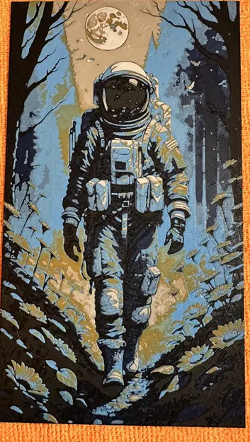 Phi hành gia đơn độc đi qua thung lũng hoa - Image 1