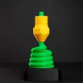 Tượng giải thưởng vòi phun in 3D với đế ổn định - Thumbnail 7