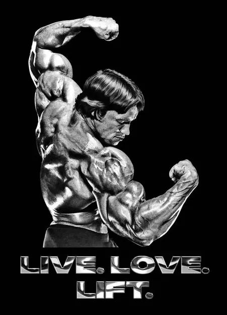 Hình ảnh Arnold Schwarzenegger trong tư thế bicep đôi - Image 2