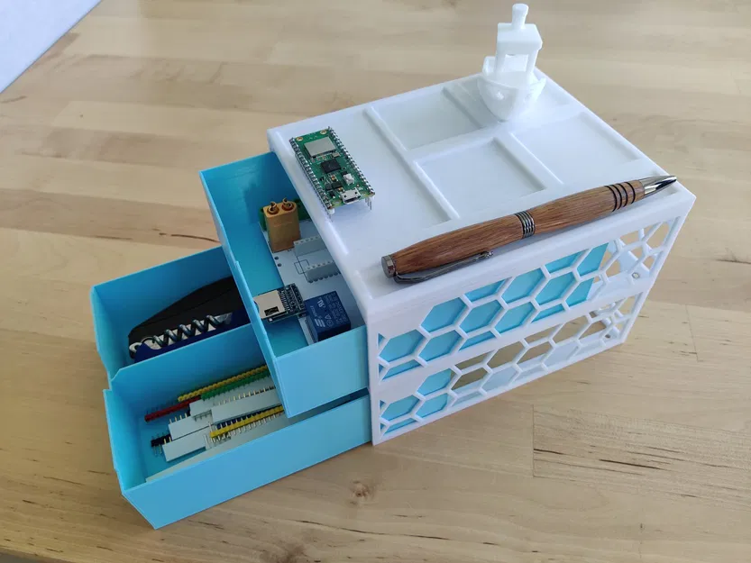 Kệ ngăn kéo tổ ong với hỗ trợ cho QUBE 500 - Image 2