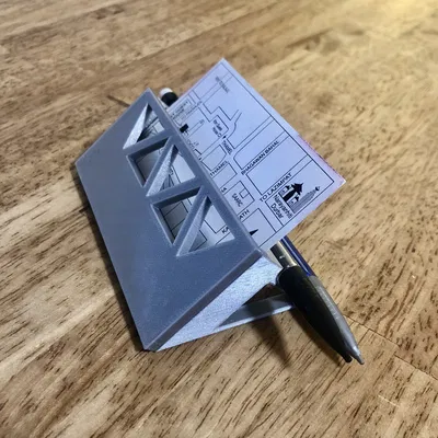 Giá đỡ danh thiếp và bút với mặt thay thế