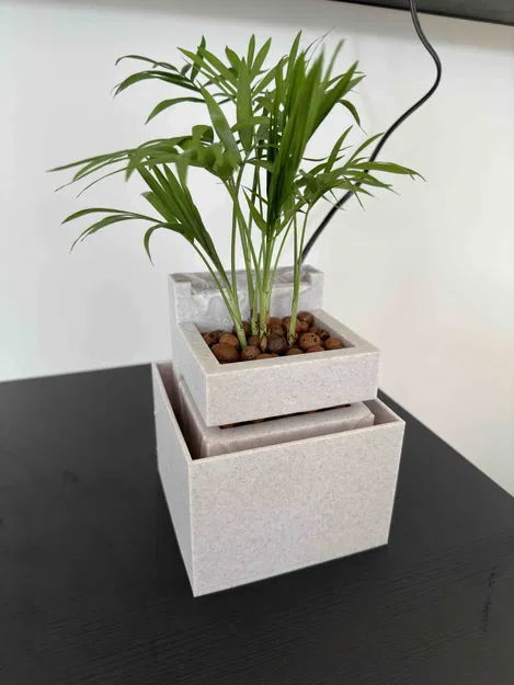 Chậu cây kết hợp đài phun nước hiện đại - Image 2