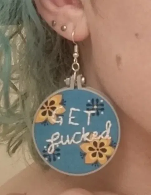 Khung thêu 5cm với ốc và đai ốc M3 - Image 1