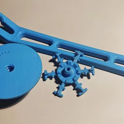 Tay cầm xoắn kim loại cho bóng thép in 3D