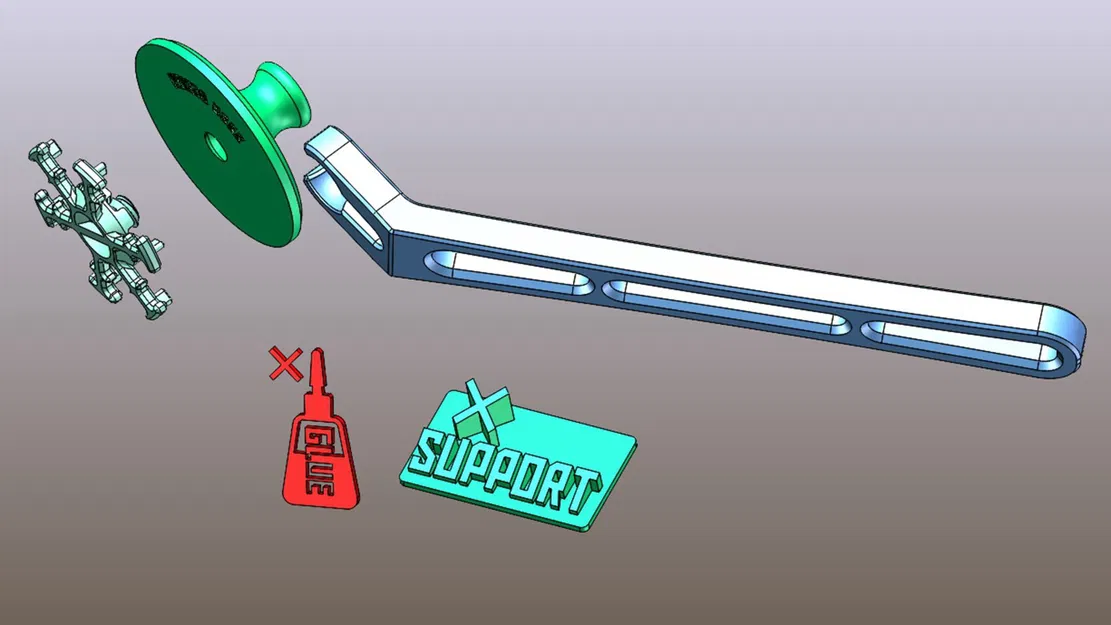 Tay cầm xoắn kim loại cho bóng thép in 3D - Image 10