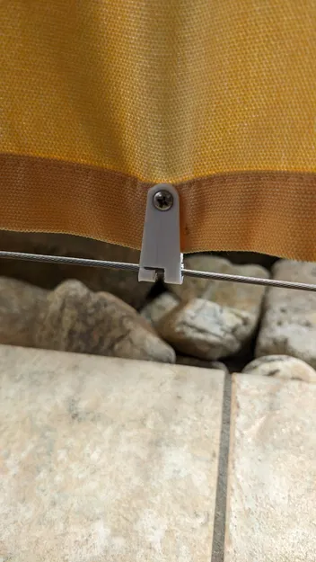 Kẹp treo rèm ngoài trời cho dây thép - Image 2