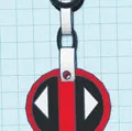 Móc khóa Deadpool cho balo hoặc chìa khóa - Thumbnail 2