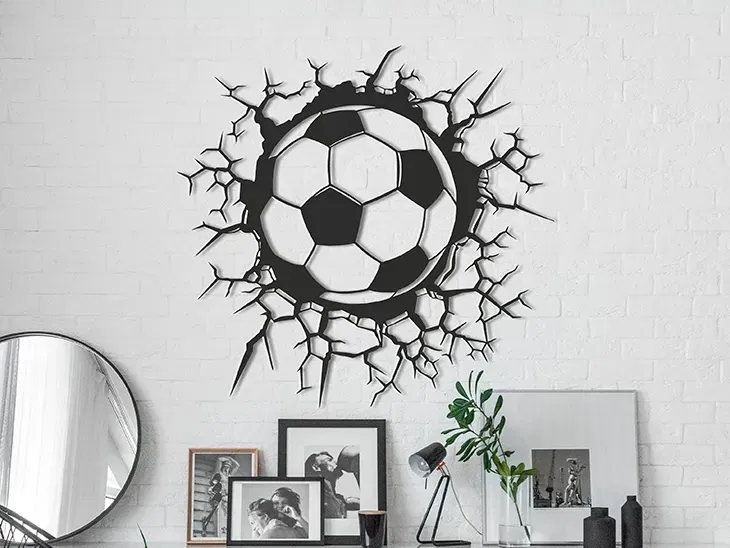 Mục tiêu bóng đá nghệ thuật treo tường - Image 1
