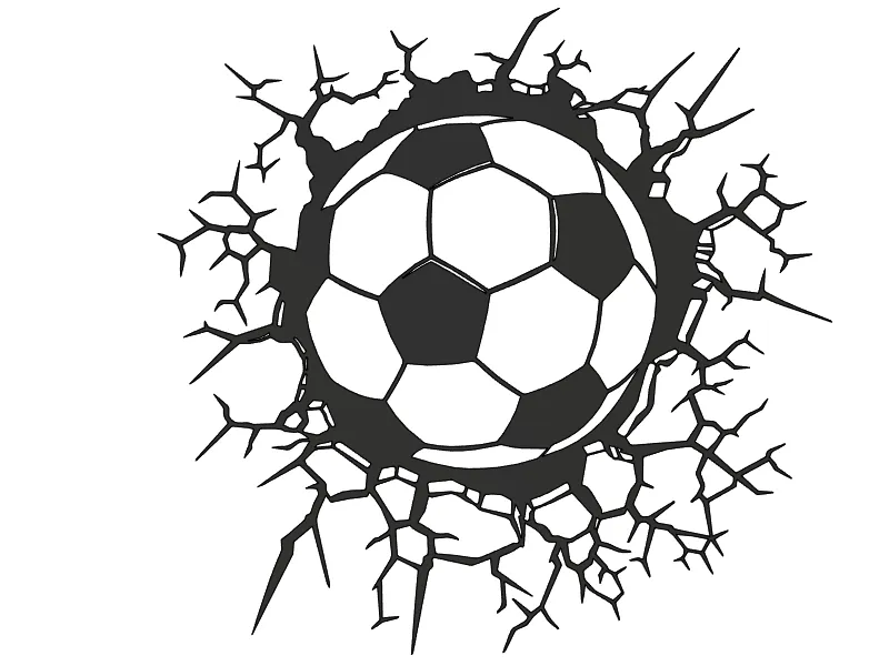 Mục tiêu bóng đá nghệ thuật treo tường - Image 2