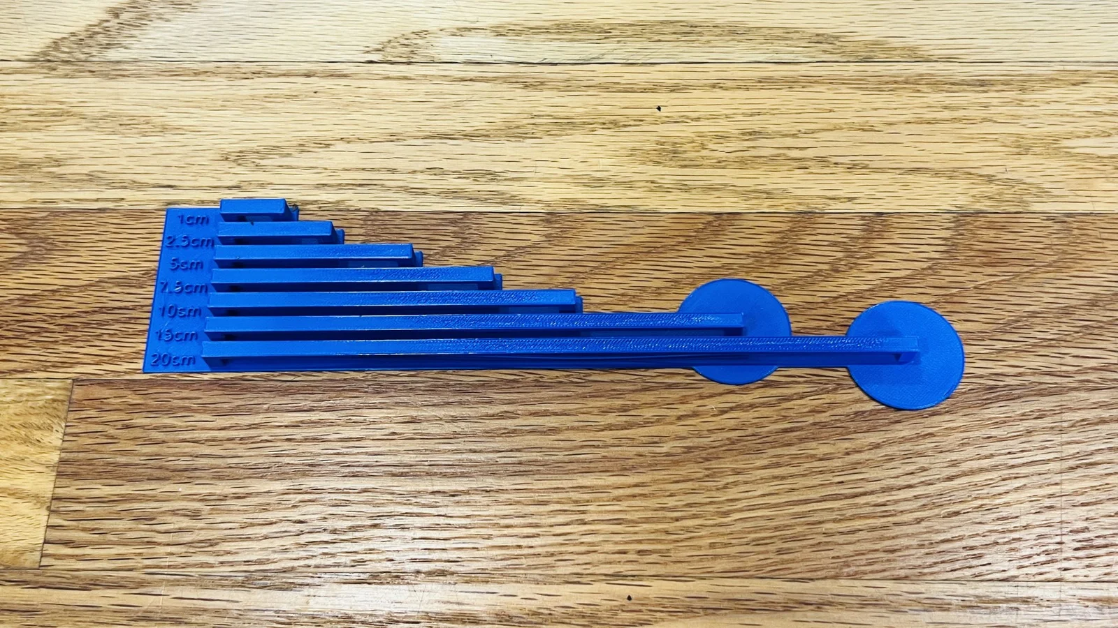 Kiểm tra khả năng in cầu với mô hình cầu dài từ 1cm đến 20cm 1