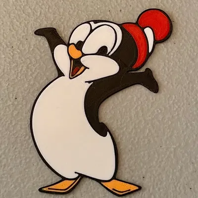 Nam châm Chilly Willy đa sắc màu 4 màu