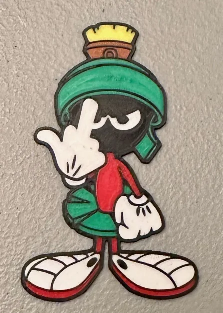 Nam châm Marvin the Martian nhiều màu sắc 6 màu - Image 1