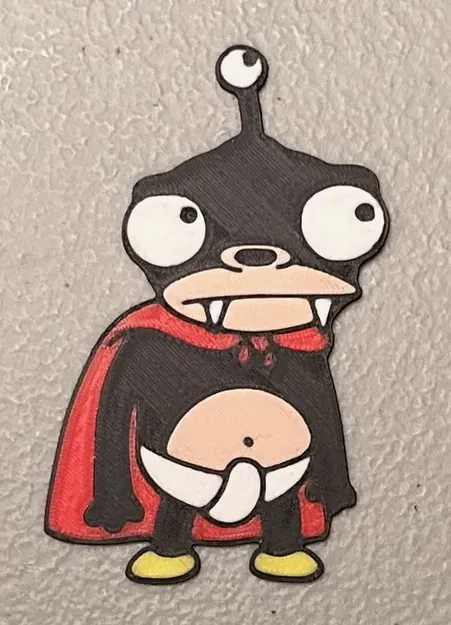 Nam châm Nibbler nhiều màu sắc từ Futurama - Image 1