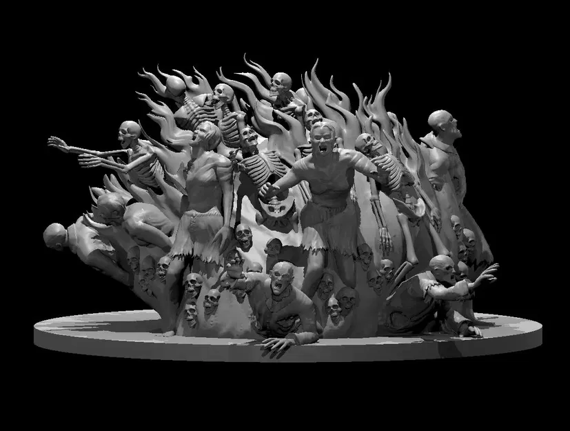 Mô hình xác chết trong đống xác 3D - Image 1