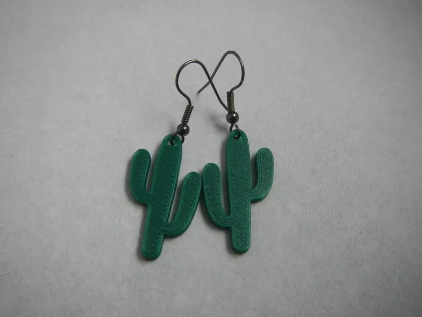 Bông tai hình xương rồng thời trang cho phái đẹp - Image 1