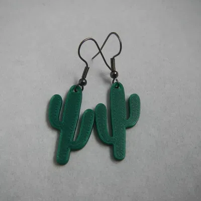 Bông tai hình xương rồng thời trang cho phái đẹp