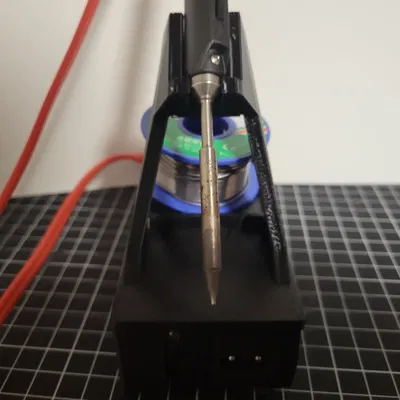 Giá đỡ máy hàn TS100 tích hợp nguồn Lenovo và kết nối XT30