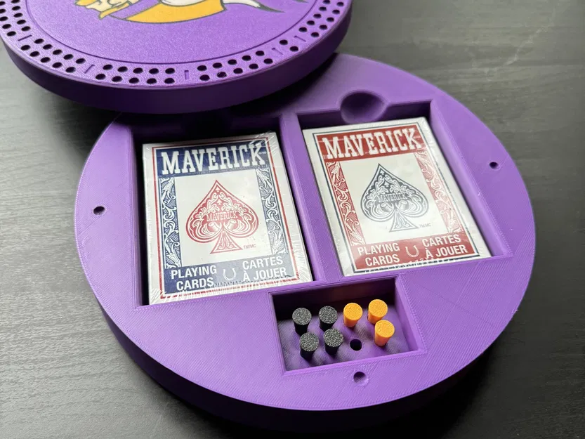 Bảng cribbage tròn với xoay - Phiên bản trống - Image 2