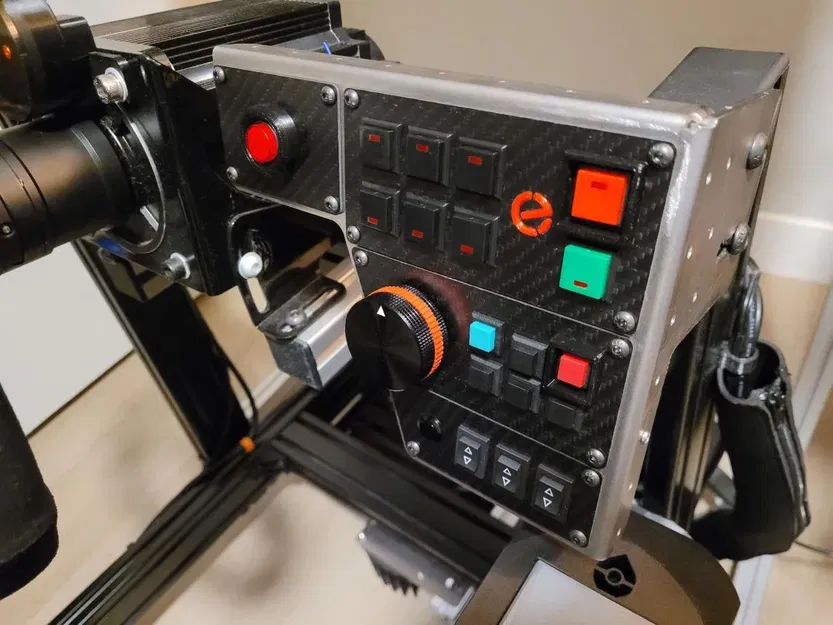 Bảng điều khiển trung tâm cho SimRacing bằng kim loại tấm và i... - Image 1