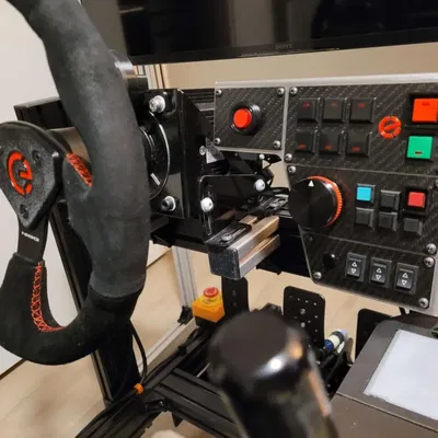 Bảng điều khiển trung tâm cho SimRacing bằng kim loại tấm và i...