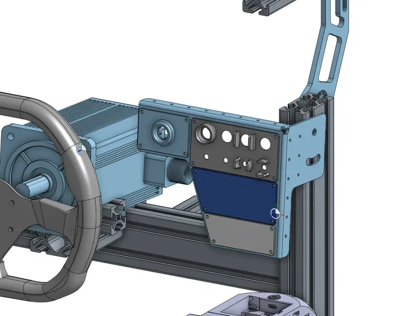 Bảng điều khiển trung tâm cho SimRacing bằng kim loại tấm và i... - Image 4