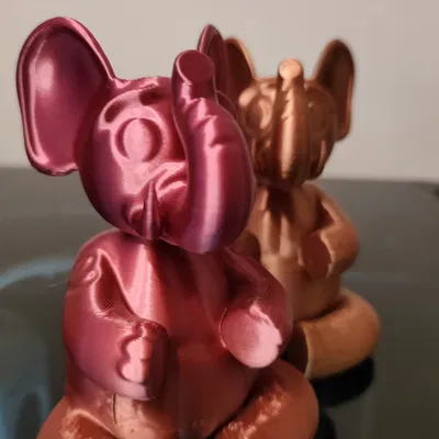 Voi xiếc dễ thương với hình xăm cho trẻ em