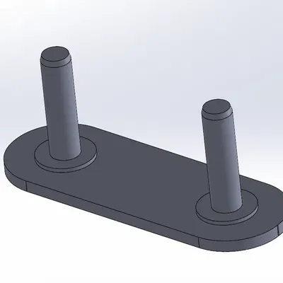 Giá đỡ không cần ốc vít cho thanh móc bên IKEA PAX