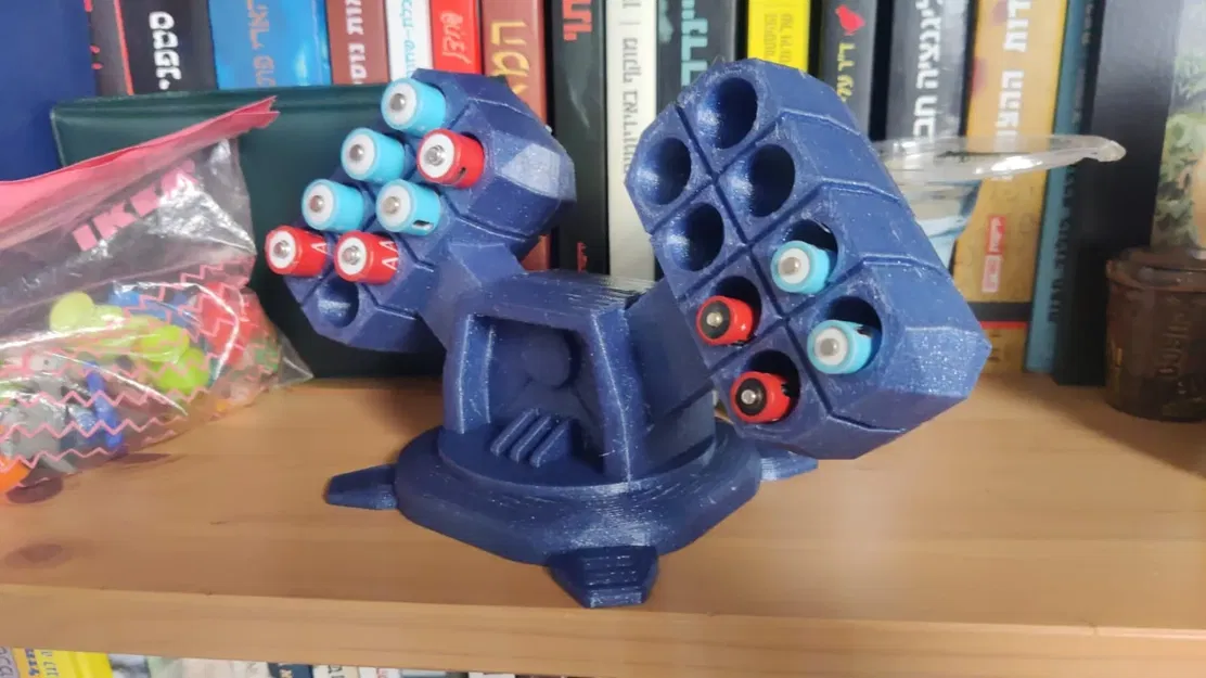 Giá đỡ pin hình tên lửa độc đáo cho pin AA và AAA - Image 1