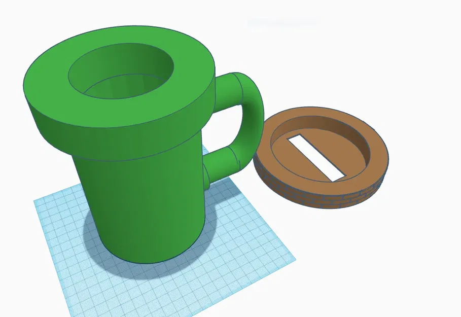 Cốc Mario kèm đế lót thú vị - Image 1