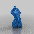 Người phụ nữ báo hồng phong cách Voronoi - Thumbnail 2