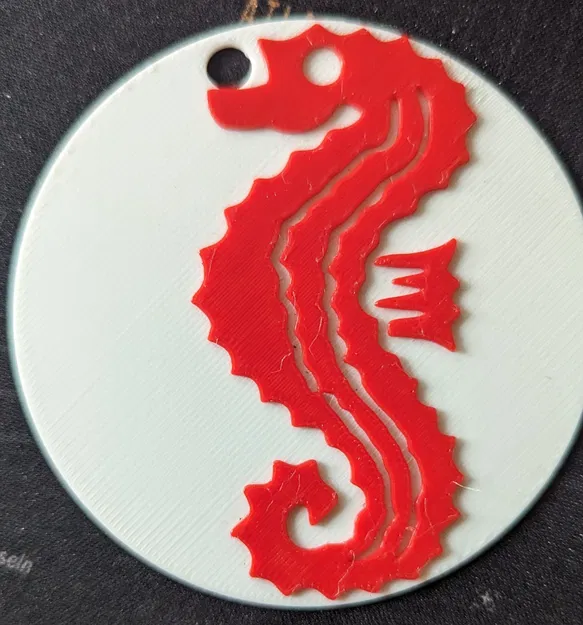 Móc khóa ngựa biển cho bơi lội đạt huy chương - Image 1