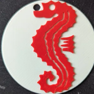 Móc khóa ngựa biển cho bơi lội đạt huy chương