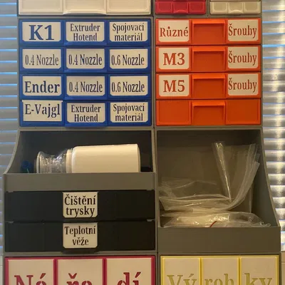 Hộp lưu trữ xếp chồng nhiều kích cỡ với ngăn kéo lớn