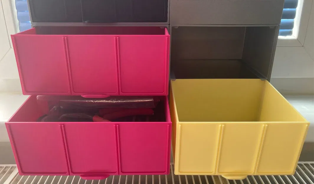 Hộp lưu trữ xếp chồng nhiều kích cỡ với ngăn kéo lớn - Image 4