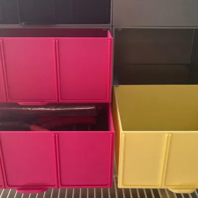 Hộp lưu trữ xếp chồng nhiều kích cỡ với ngăn kéo lớn