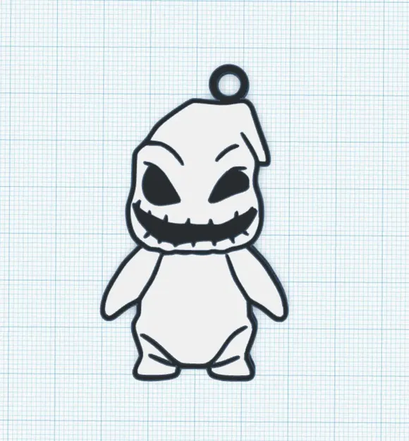 Móc khóa nhân vật Ogie Boogie trong phim kinh dị Halloween - Image 1