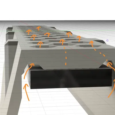 Máng đèn LED tản nhiệt cho ENDER 3 S1 PRO